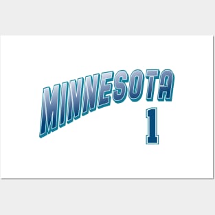 Retro Minnesota Number 1 Posters and Art